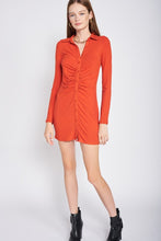 Load image into Gallery viewer, RUTCHED LONG SLEEVE DRESS