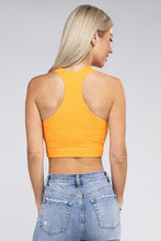 Load image into Gallery viewer, Ribbed Cropped Racerback Tank Top