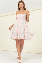 Load image into Gallery viewer, FLIRTY FLORAL TIE-STRAP MIDI DRESS
