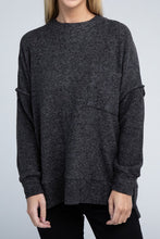 Load image into Gallery viewer, Brushed Melange Drop Shoulder Oversized Sweater
