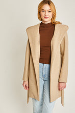 Load image into Gallery viewer, JQ Fleece Belted Hoodie Coat