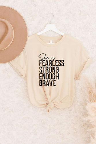 She is Fearless Graphic Tee