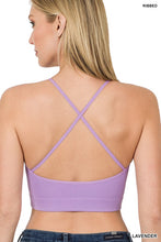 Load image into Gallery viewer, RIBBED SEAMLESS CROPPED CAMI TOP