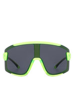 Load image into Gallery viewer, Oversize Sporty Square Chunky Shield Sunglasses