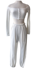 Load image into Gallery viewer, Relaxed Jersey Two Piece Crop Top - Accents Dallas