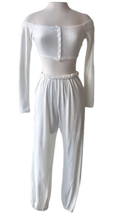 Relaxed Jersey Two Piece Crop Top - Accents Dallas