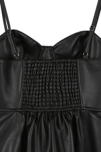 Load image into Gallery viewer, Vegan leather bustier mini dress