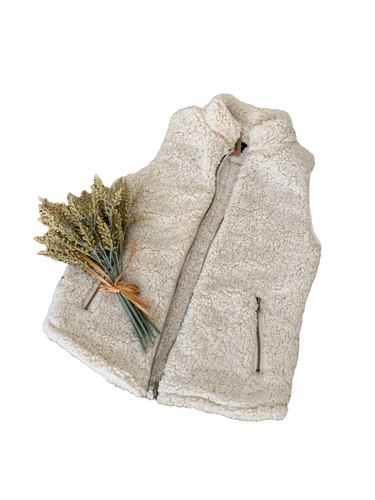 Faux Fur Vest with Pockets