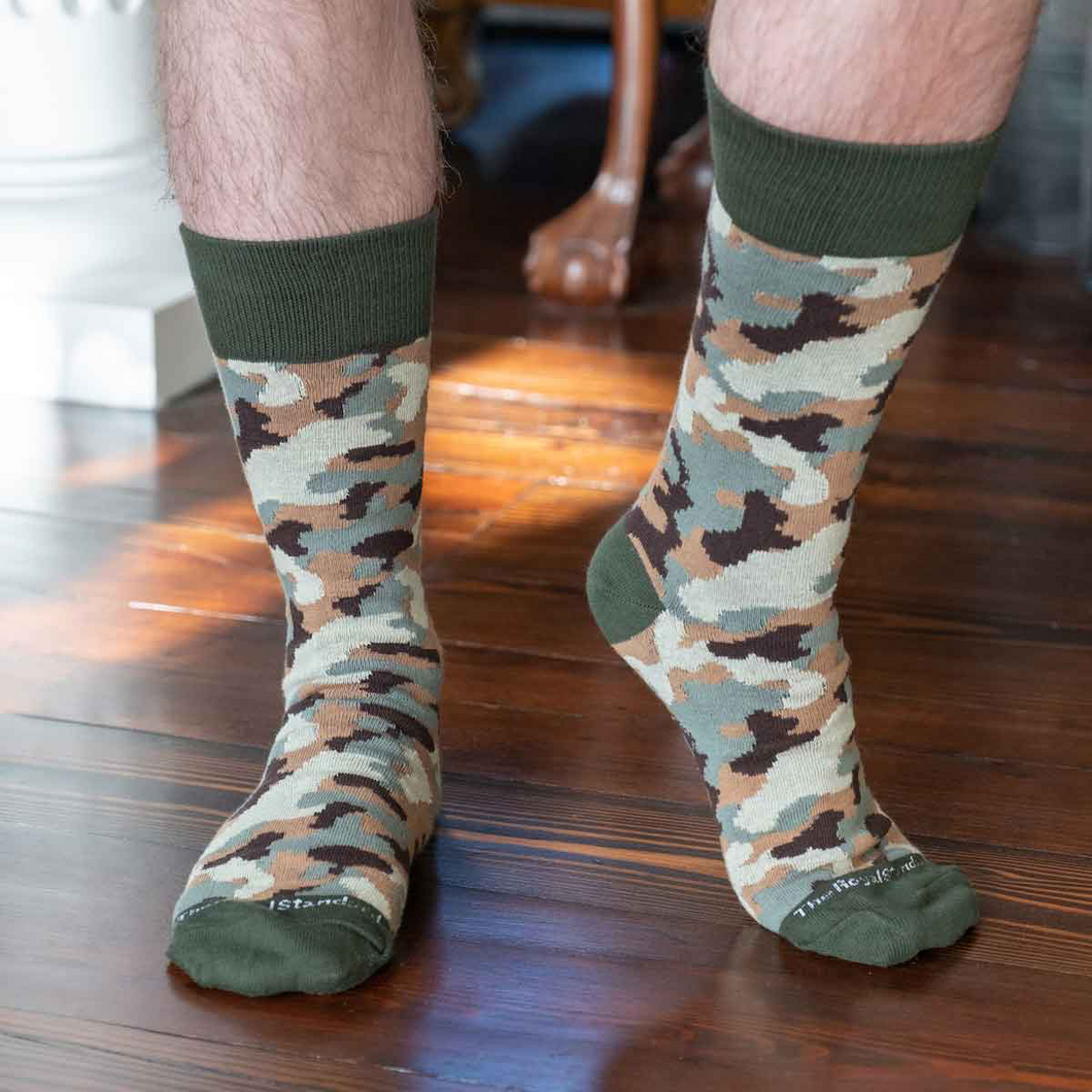 Camo mens socks