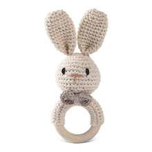 Load image into Gallery viewer, Baby crochet bunny rattle