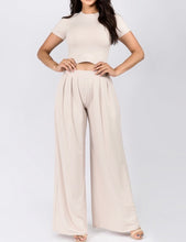 Load image into Gallery viewer, Crop Top Flare Pants Set - Accents Dallas