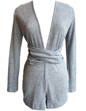 Load image into Gallery viewer, Heather Grey Long Sleeve Romper - Accents Dallas