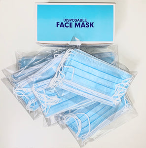 Disposable Face Masks 3-Ply - Accents Dallas