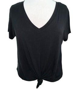 Soft comfy black v neck tee 