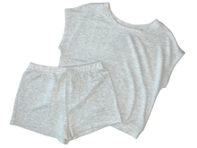 Load image into Gallery viewer, Comfy soft two piece tee and shorts set 
