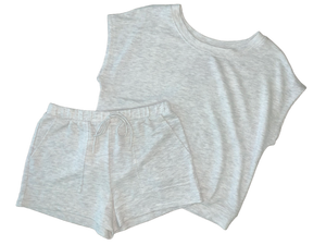 Comfy soft two piece tee and shorts set 