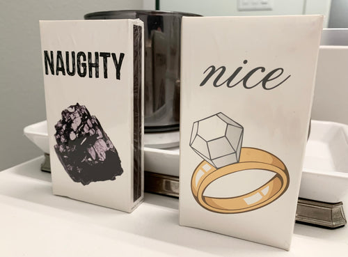 Naughty & Nice Matches Christmas gift matches fun matches funny gift funny matches 