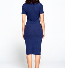 Load image into Gallery viewer, Navy Blue Dress freeshipping - Accents Dallas