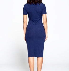 Navy Blue Dress freeshipping - Accents Dallas