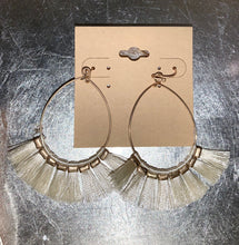 Load image into Gallery viewer, Olive Fringe Earrings - Accents Dallas