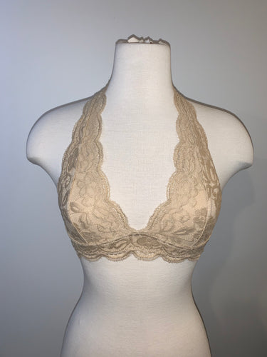 Lace Halter Bralette - Accents Dallas