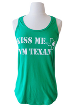 Load image into Gallery viewer, Kiss Me I’m Texan Tank Top - Accents Dallas
