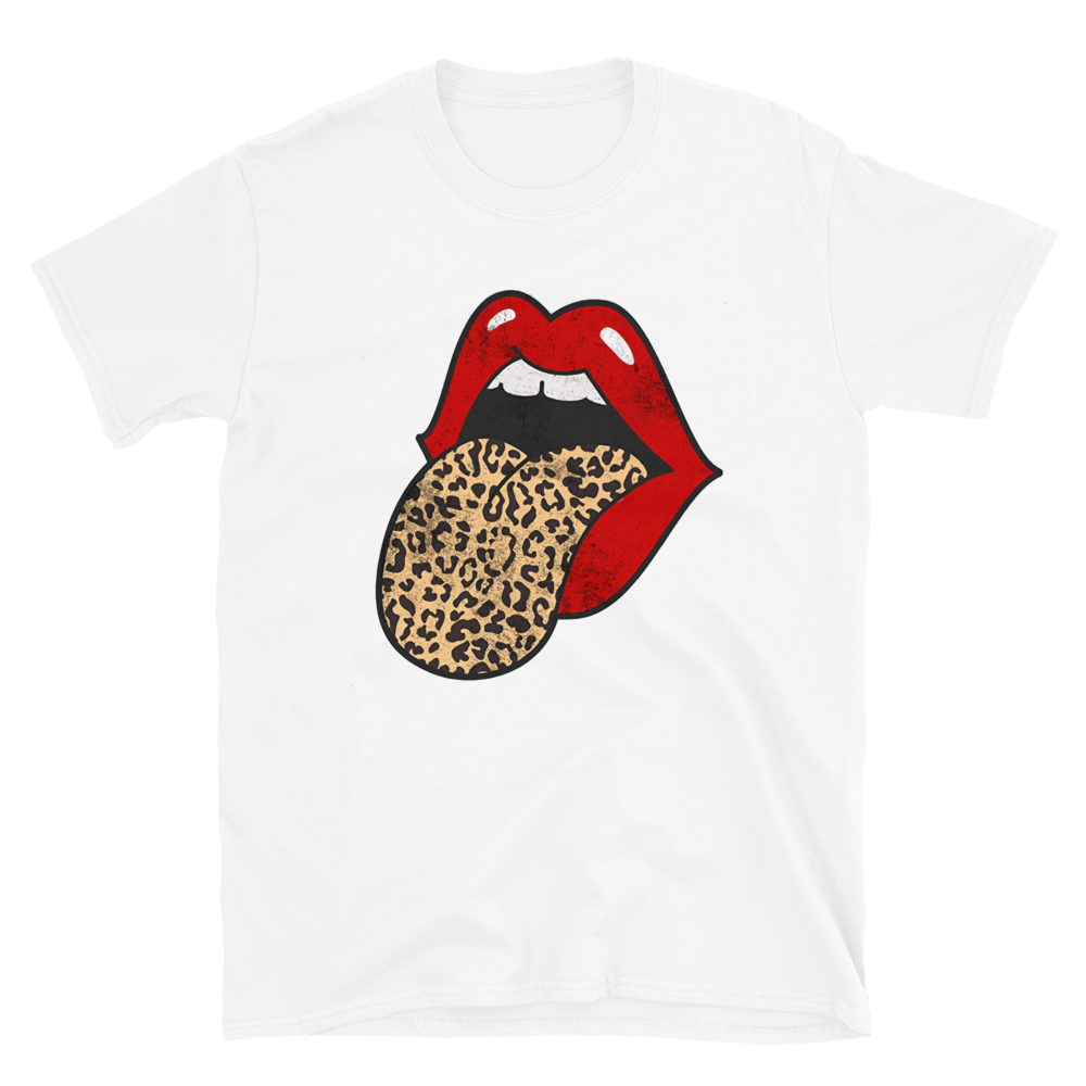 Red lips online leopard tongue